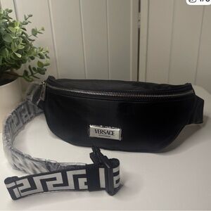 Versace Black Belt Bag w/Strap (Promotional Item - Versace Fragrance)